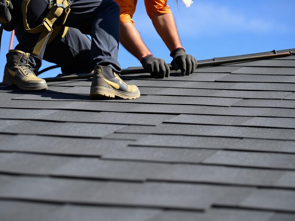 Roofing work by Eric Bacle Construction